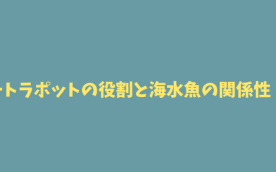 テトラポットの役割と海水魚の関係性！