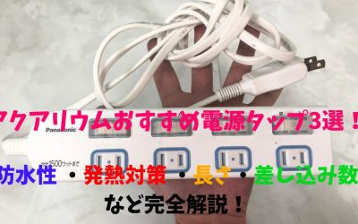 アクアリウムおすすめ電源タップ3選！防水性 ・発熱対策 ・長さ・差し込み数など完全解説！