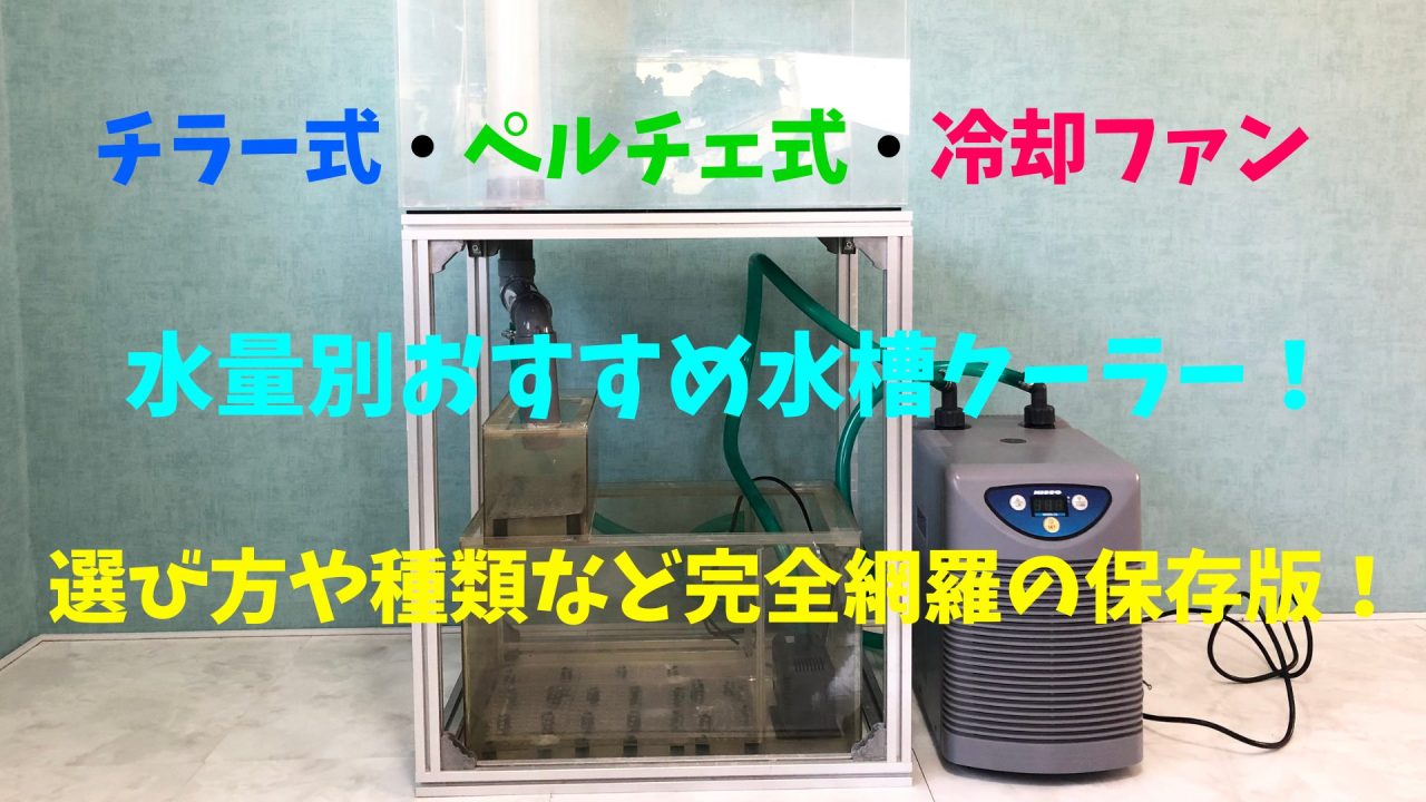 チラー・ペルチェ・冷却ファン】水量別おすすめ水槽クーラー！選び方や 