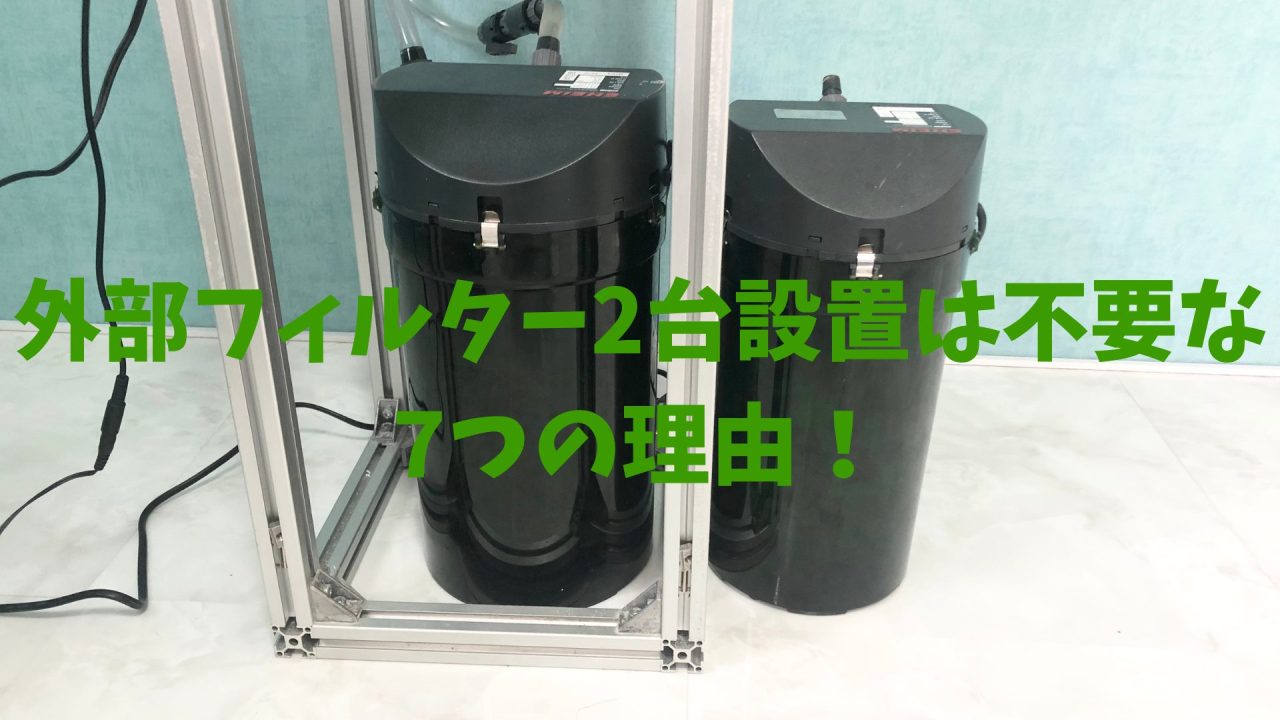 海水水槽】 外部フィルター2台設置は不要な7つの理由！サブフィルター 