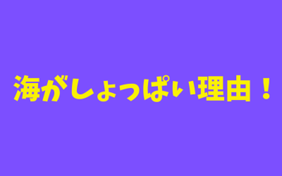 【完全版】海がしょっぱい理由！