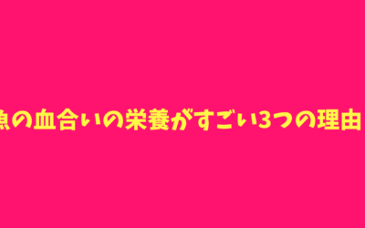 【まとめ】魚の血合いの栄養がすごい3つの理由！