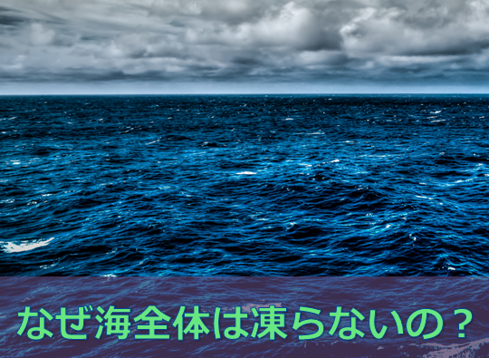 なぜ 海が凍らない理由 水槽レンタル神奈川 マリブ 海水専門 メンテナンス